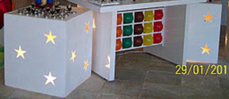 conjunyo mesa colmeia cubos 70x80 e msa 90x120